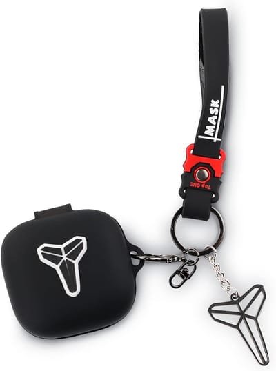 Beschermhoes met Sleutelhanger voor Beats Fit Pro Oordopjes - Schokbestendig Siliconen Hoesje