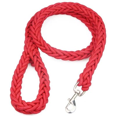 Zware Hondenhalsband Sterke Lijn Voor Hond Huisdierproducten Gevlochten Middelgrote Grote Hond Trainingslijn Lijnen Touw Grote Honden Huisdieraccessoires (Red,S) rood
