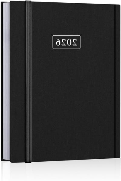 Agenda 2024 - Maandelijkse wekelijkse planner - Structuur aanbrengen - Harde kaft premium papier - 205 x 38 cm - Zwart