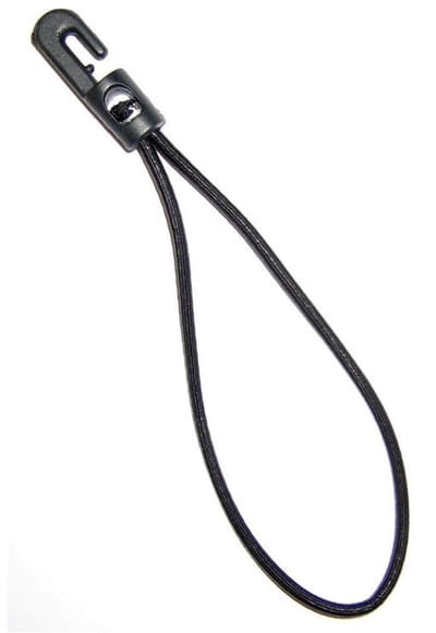 2x Lus met kunststof haak - 35cm - Zwart
