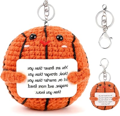 Unieke Pocket Basketball Gelukspoppetje als Grappig Cadeau voor Mannen, Vrouwen en Fans met Emotionele Ondersteuning tijdens Kerstmis