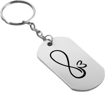 Akyol - Infinity - vriendschapssleutelhanger - Love - cadeau - Sleutelhanger - Liefde - Vriend/Vriendin - Leuk kado voor je vrienden om te geven - 2,5 x 2,5 CM