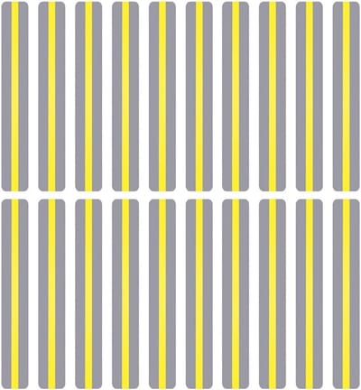 Geleide Leesstrips - Markeer Overlay Bladwijzers - Leesconcentratie Verbeteren - Set van Twintig Stuks - 19 x 32 cm - Geel