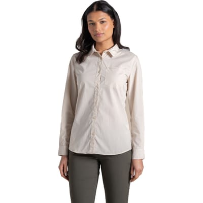Craghoppers Dames/Dames Kiwi III Shirt Met Lange Mouwen (Steen)