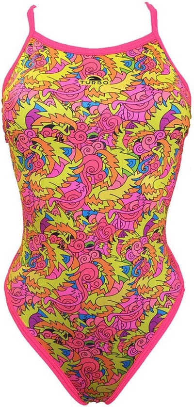 Turbo All Dragon Zwemkleding Veelkleurig S Vrouw