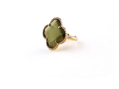 model Fiori ring in zilver roze verguld donkergrijs