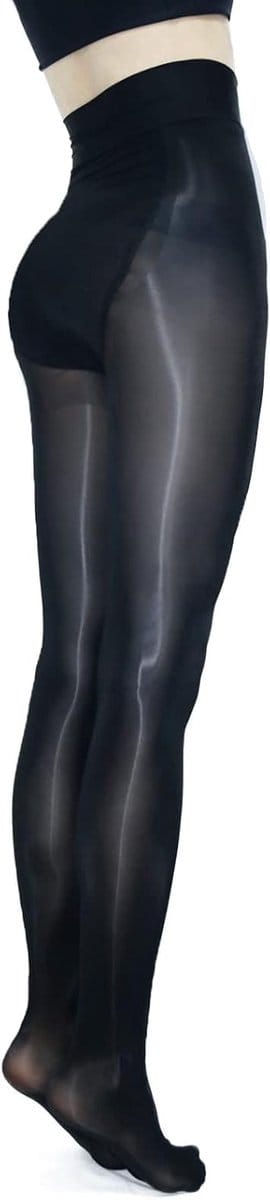 Shiny Tights voor Dames in Plus Sizes - Sexy Zijdeachtige, Scheurbestendige, Hoge Taille Panty’s