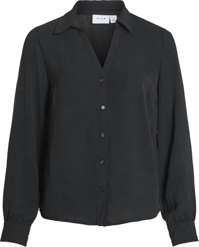VILA - VIJOSA L/S V-NECK SHIRT - NOOS - Dames - Blouses