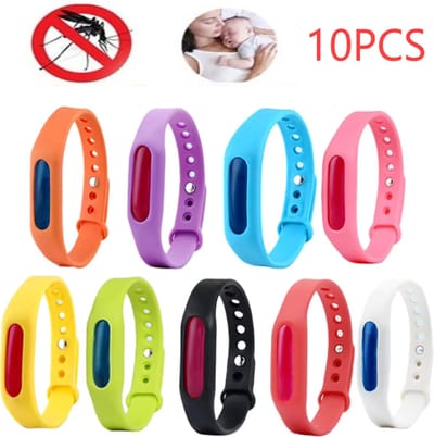 10 Stuks Anti-Muggen Armband – Muggenwerende Polsband met Capsule – Waterdichte Insectenwerende Armband voor Kinderen & Volwassenen – Tegen Muggen & Insecten – Outdoor & Vakantie