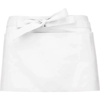 Schort/Tuniek/Werkblouse Unisex One Size Kariban White 65% Polyester, 35% Katoen
