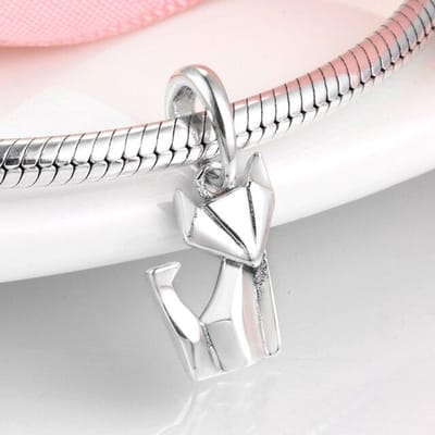 Joli Perles Argent Sterling 925 Parfum Maquillage Vernis à Ongles Convient aux Bracelets à Breloques de Créateurs Originaux Bijoux Argentés Berloque DIY white