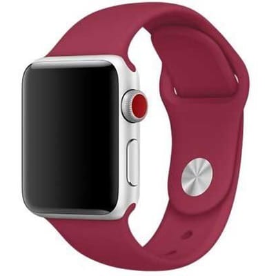 2+1 | Apple Watch Bandje Teyra - Siliconen - Rose Rood