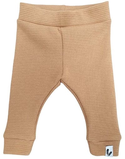 Newborn broekje skinny Waffle camel maat 62