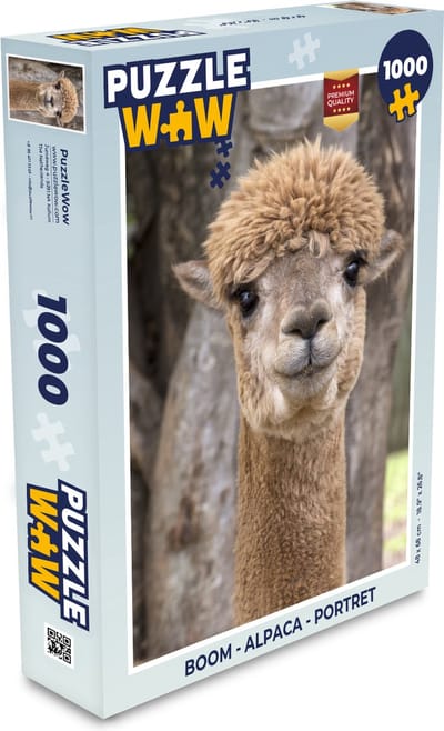 Puzzel Boom - Alpaca - Portret - Legpuzzel - Puzzel 1000 stukjes volwassenen