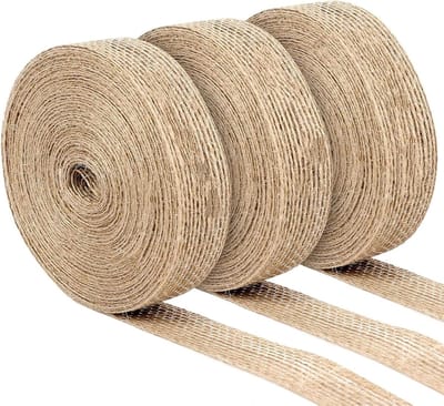 Decoratieve Jute Lint van 30m, 2cm Breed voor DIY Projecten, Cadeauverpakking, Bruiloften en Feestdecoratie, 10m/Rol