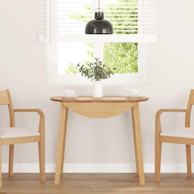 Massief Houten Tafel - Lounge Keukentafel - Eten en Werken - Duurzaam Rubberhout - 90x90x74 cm - Natuurlijk