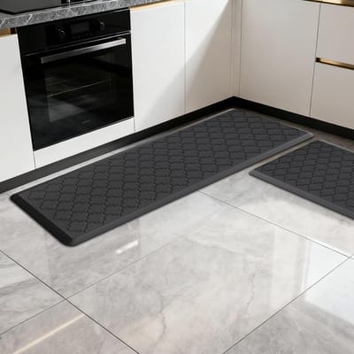 Dailygoods- Antislipmat - Keukenmat 44 x 150 cm - Waterdicht - Oliebestendig - Anti-vermoeidheid - 12 mm Dikke Vloermat