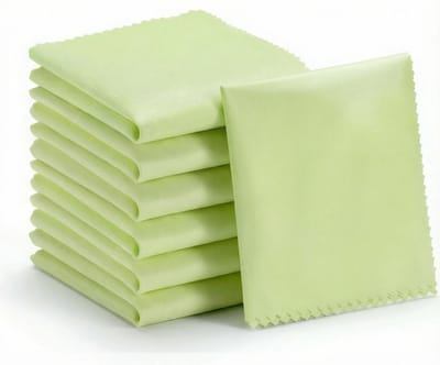 BOTC Brillendoekje - 10 stuks Microvezel Reinigingsdoekjes - Lensreinigingsdoekje - Brillenreinigingsdoekjes - 15x18 cm - Groen