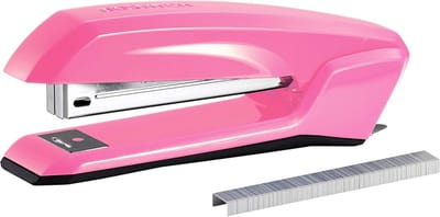 3-in-1 Nietmachine - Nietapparaat Verwijderaar - Documenten Organiseren - Geïntegreerde Verwijderaar - 20 Vel Capaciteit - Roze