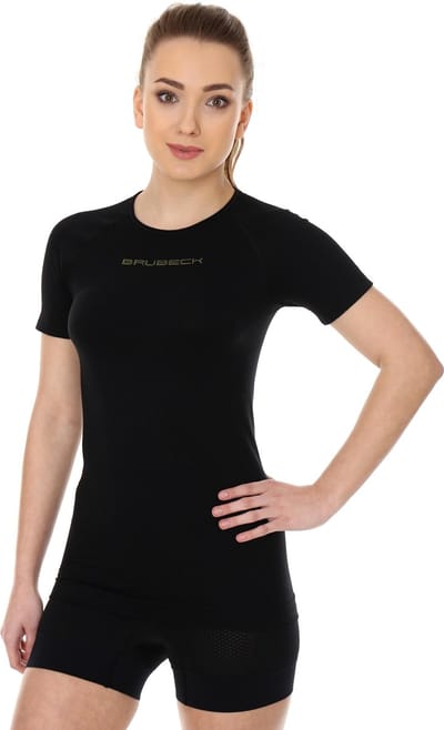 Brubeck | 3D Pro Dames Seamless - Sportshirt - Zwart - M