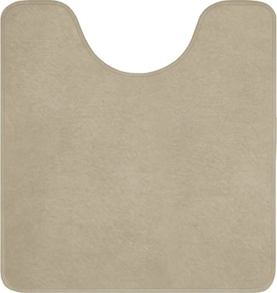 WC mat met uitsparing 55x60 cm - Antislip - Zandkleur - Korrelige structuur - Beton - Toiletmat met uitsnijding - Vloermat - Douchemat - Toilet tapijt - Toiletmatten