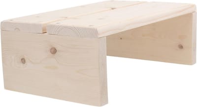 Houten Toiletkruk - Badkamer Voetsteun - Ondersteuning Bij Toiletgang - Antislip Stevig Ontwerp - 30 x 20 x 11 cm