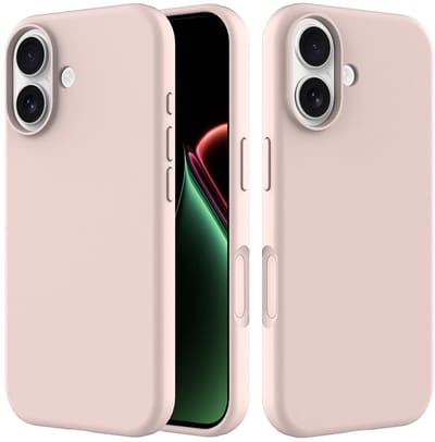 Shockproof Backcover - Liquid Silicone Soft Hoesje - Geschikt voor: iPhone 17 - Roze