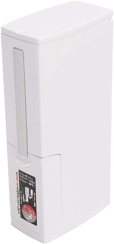 Dailygoods- Afvalemmer 3-in-1 met Deksel - Afvalbak - Toiletborstel met Houder - Ruimtebesparend - Geurafsluitend - Verwijderbare Binnencontainer - Toiletset