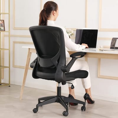 Ergonomische Bureaustoel met Verstelbare Armleuningen - Comfortabel Zitten - Hoogwaardige Materialen - Ideaal voor Werk en Ontspanning