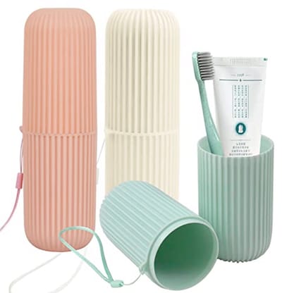 Reis Tandenborstel Etui en Waterbeker Set - Compact en Lichtgewicht voor Buiten en Camping