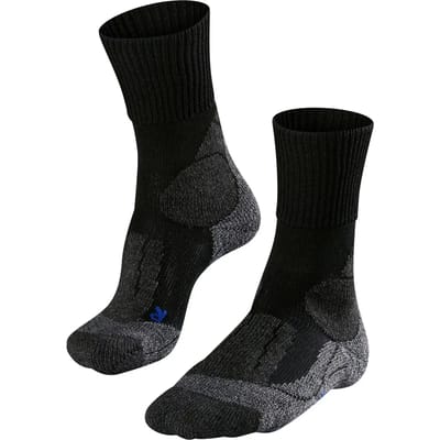 FALKE TK1 Cool anti-blaar dik lyocell functioneel materiaal wandelsokken heren zwart - maat 46-48