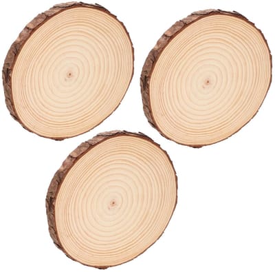Houten Tuinpaadjes - Stapstenen Tuin - Buiten Decoratie - Duurzaam Hout - 20 cm - Bruin