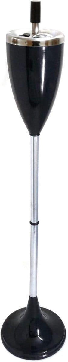Staande asbak voor binnen en buiten, 70 cm, zwart