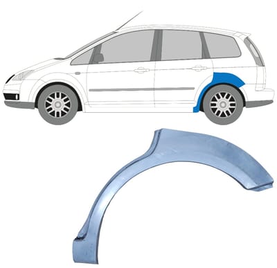 Reparatiepaneel achterspatbord voor Ford Focus C-MAX 2003-2007 / Links