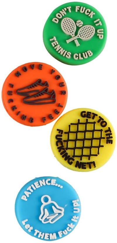 Dailygoody - Tennis Schokdemper - Schokabsorberend - Verbeterd Comfort - Siliconen Tennis Demper Set - Geschikt voor Tennis - 4-Pack