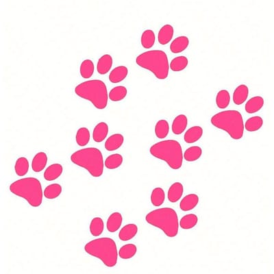 Autocollant Patte d'Animal, Autocollants pour Carrosserie de Voiture, Autocollants Anti-Rayures Personnalisés, Autocollants Empreintes de Pas pour Voiture one-size