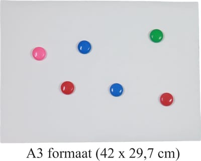 Magnetisch schroefloos whiteboard op A3 formaat - 42 x 29,7 cm