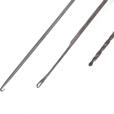 Hoog koolstofstaal 3 in 1 visaas naaldgereedschapset boorhaaknaald voor het maken van rigs gray