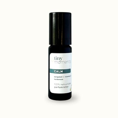 Tiny Moments Etherische Olie Roller voor Rust en Ontspanning - Calm Blend - Bergamot, Rozemarijn, Kardemom - 10 ml