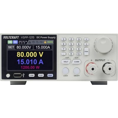 VOLTCRAFT VSPP-1215 19 labvoeding, regelbaar 0 - 150 V/DC 0 - 20 A 1200 W USB, RS485, LAN Programmeerbaar, Op afstand bedienbaar Aantal uitgangen: 1 x