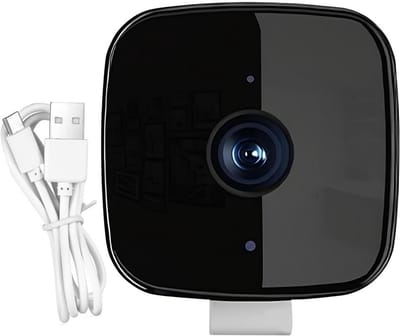 Beveiligingscamera Binnen - Thuis Monitor - Woning Bewaken - Tweeweg Audio - 5.3 x 4.2 cm - Wit