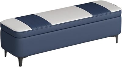 Opbergpoef Woonkamer - Zitbank met opberg - Extra zitplaats - Grote opbergruimte - 60 x 40 x 40 cm - Grijs