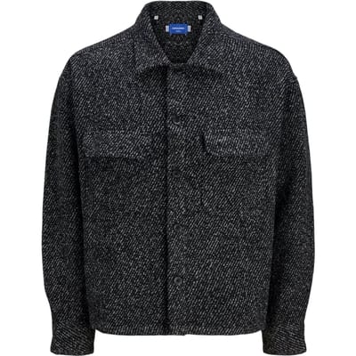 Jack And Jones Winteroverhemd voor heren met een relaxte pasvorm (Zwart)