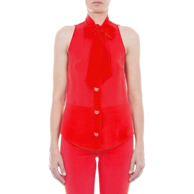 Moschino Shirt Red Size: 40 | Tanks &amp; Camis Outlet | Dames | Rood
