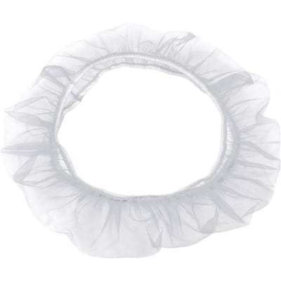 Vogelkooihoes Rekbaar Nylon Papegaaienkooi Gaas Net Cover Schelp Rok Beschermer Vogelkooi Accessoires white