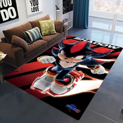 Blauwe Egel Populair Spel Tapijt Vloerkleden voor Huis Woonkamer Slaapkamer Bank Keuken Tapijt Antislip Vloermat 40x60cm
