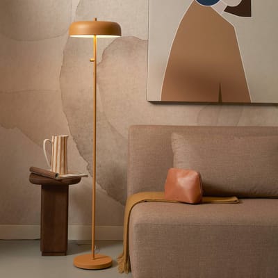 it's about RoMi Vloerlamp Porto - Oranje - Ø30cm - Modern - Staande lampen voor Woonkamer - Slaapkamer