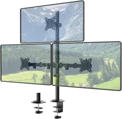 VH Supplies® Monitor Arm 3 Schermen - Drievoudige Monitor Arm - Monitorbeugel voor 3 Schermen - 17-35 inch