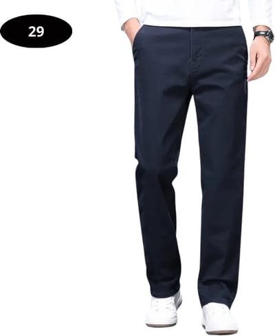 Livano Golfbroek Heren - Golfkleding - Golfen - Golf Accessoires - Nette Pantalon - Marineblauw XXS/XS - Maat 42/44