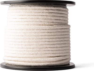 SNURO Katoentouw (5mm, 50M) voor steviger bindwerk - natuurlijk en geregenereerd katoen voor macramé, hobby & doe-het-zelf projecten - Natuurlijke look en zacht gevoel.
